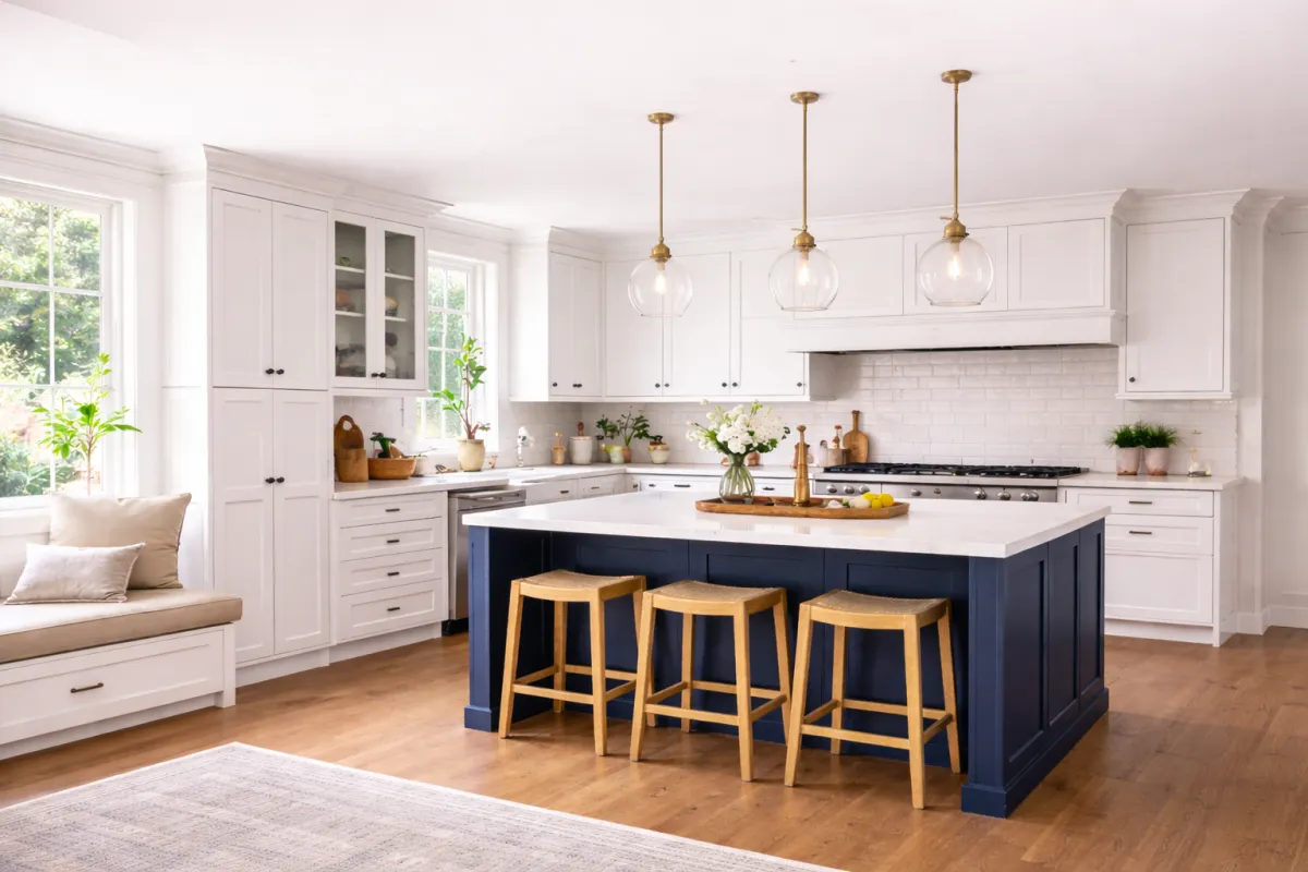 Shaker kitchen cabinet design by Piloni Home Design